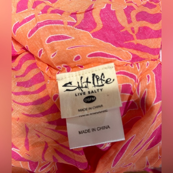 Salt Life 3pc Set Ruana OSFM Dress Small Bathing Suit XS NWT Magen Pink & Coral - Picture 13 of 16